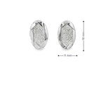 SLEEK DAZZLE SILVER EARRINGS