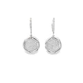 STELLAR HEXA SILVER EARRINGS