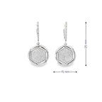STELLAR HEXA SILVER EARRINGS