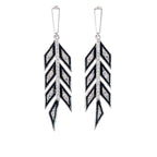 TRIBAL GLINT SILVER EARRINGS