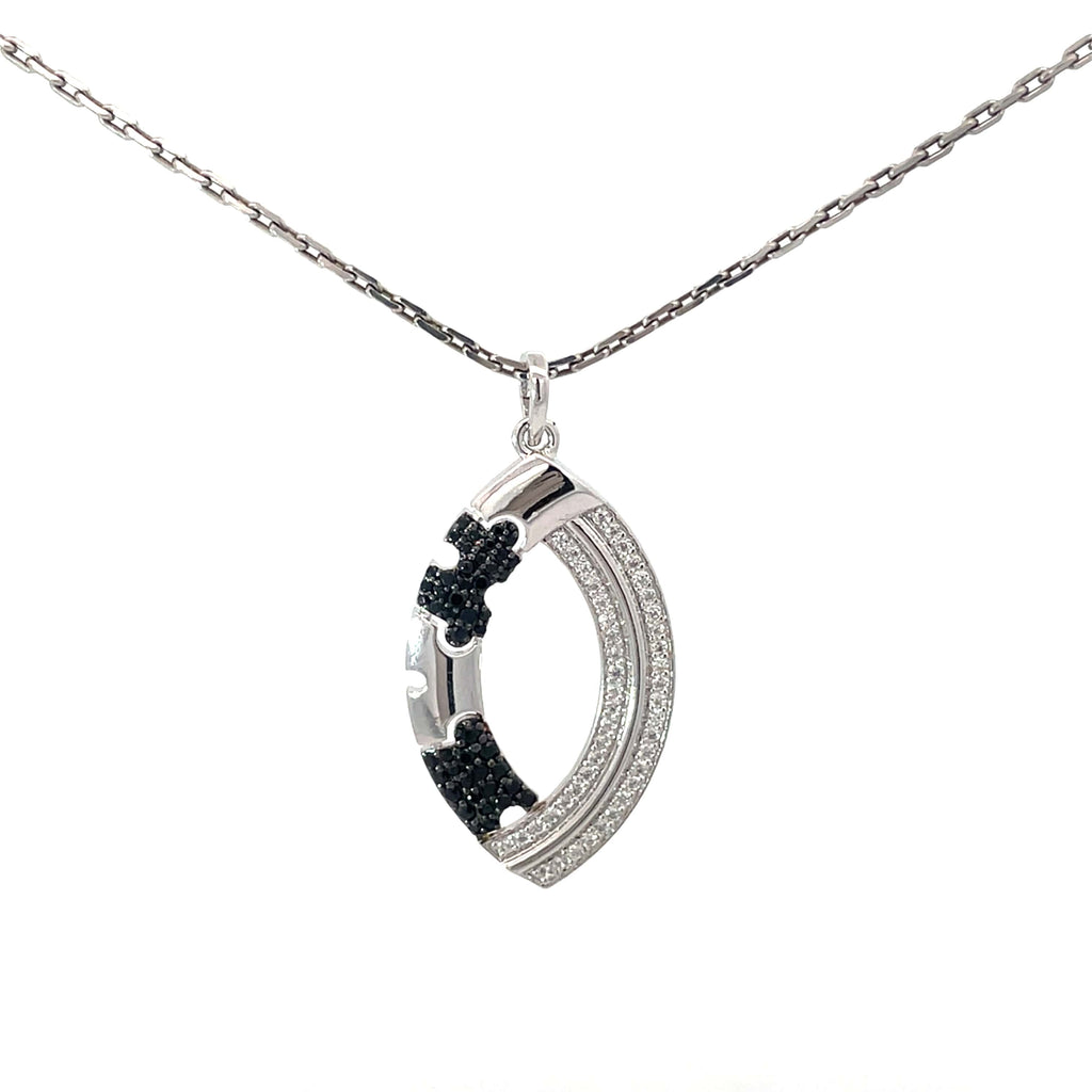 JIGSAW LOOP SILVER PENDANT
