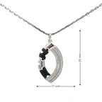 JIGSAW LOOP SILVER PENDANT