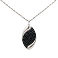 NIGHTFALL LEAF SILVER PENDANT