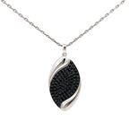 NIGHTFALL LEAF SILVER PENDANT