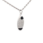 BLACK ICE SILVER PENDANT