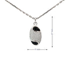 BLACK ICE SILVER PENDANT SET