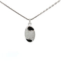 BLACK ICE SILVER PENDANT