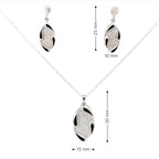 LUXE WAVE SILVER PENDANT SET