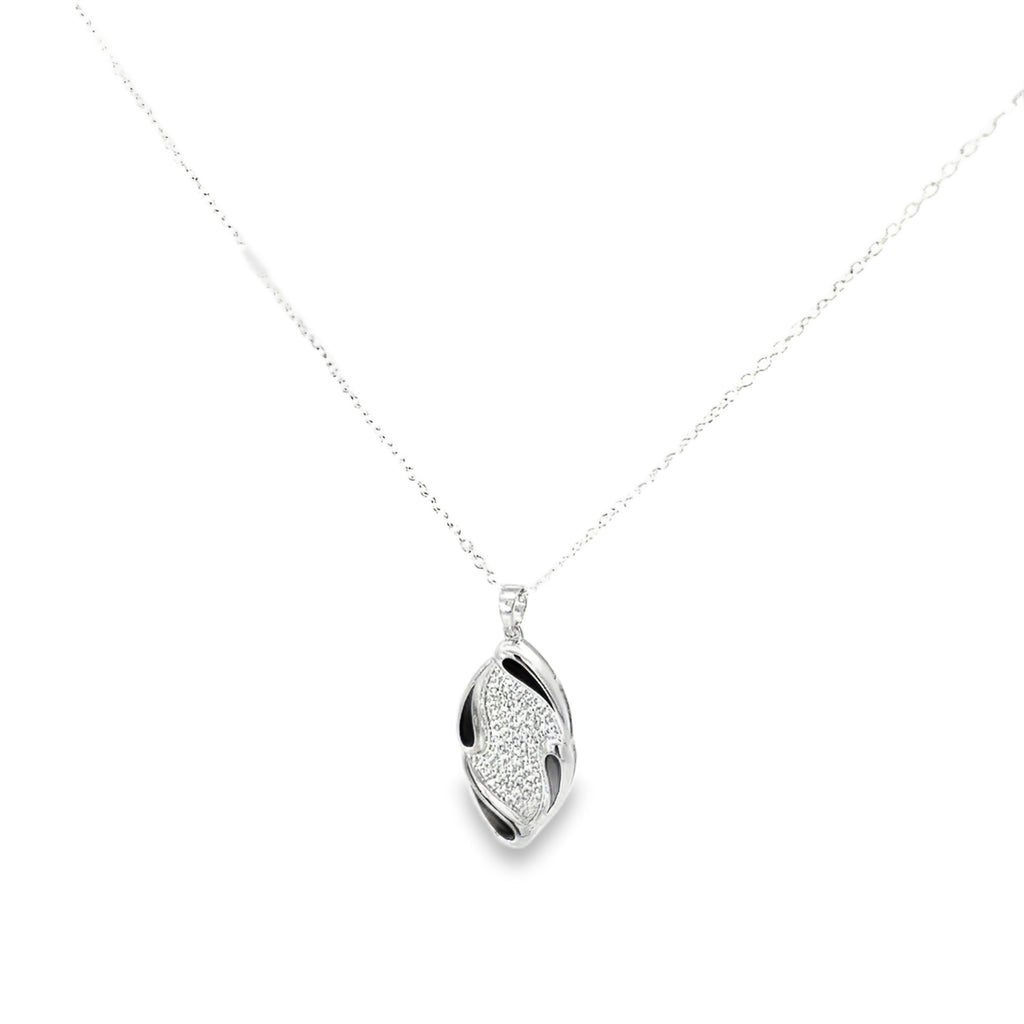 LUXE WAVE SILVER PENDANT