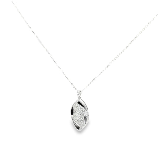 LUXE WAVE SILVER PENDANT
