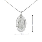 SLEEK DAZZLE SILVER PENDANT SET