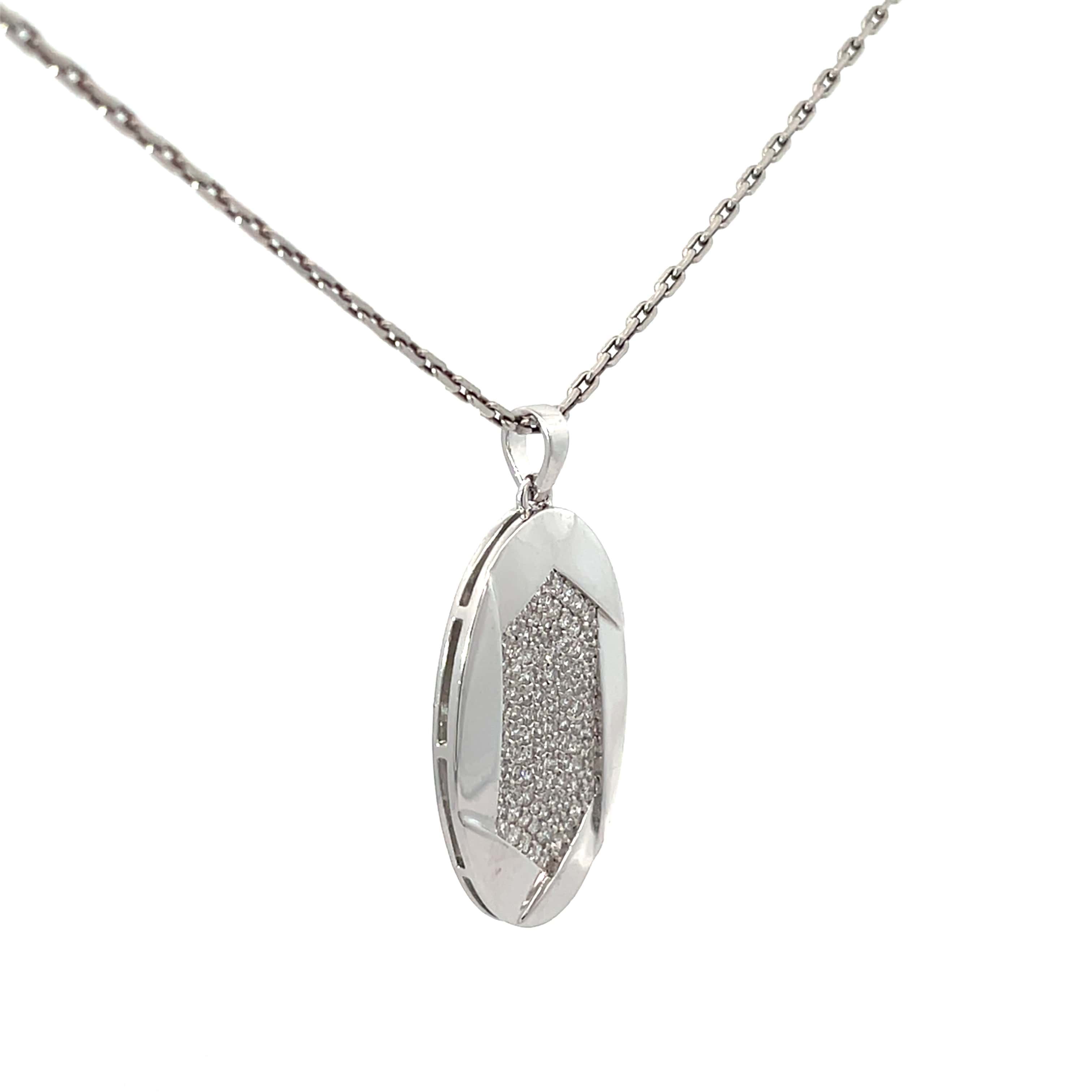 SLEEK DAZZLE SILVER PENDANT