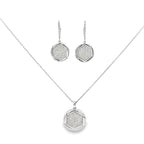STELLAR HEXA SILVER PENDANT SET