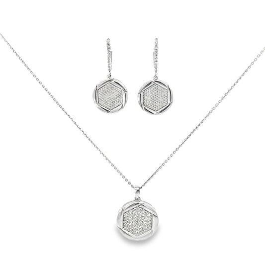 SILVER PENDANT SET-XOPS1010E