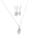 STELLAR HEXA SILVER PENDANT SET