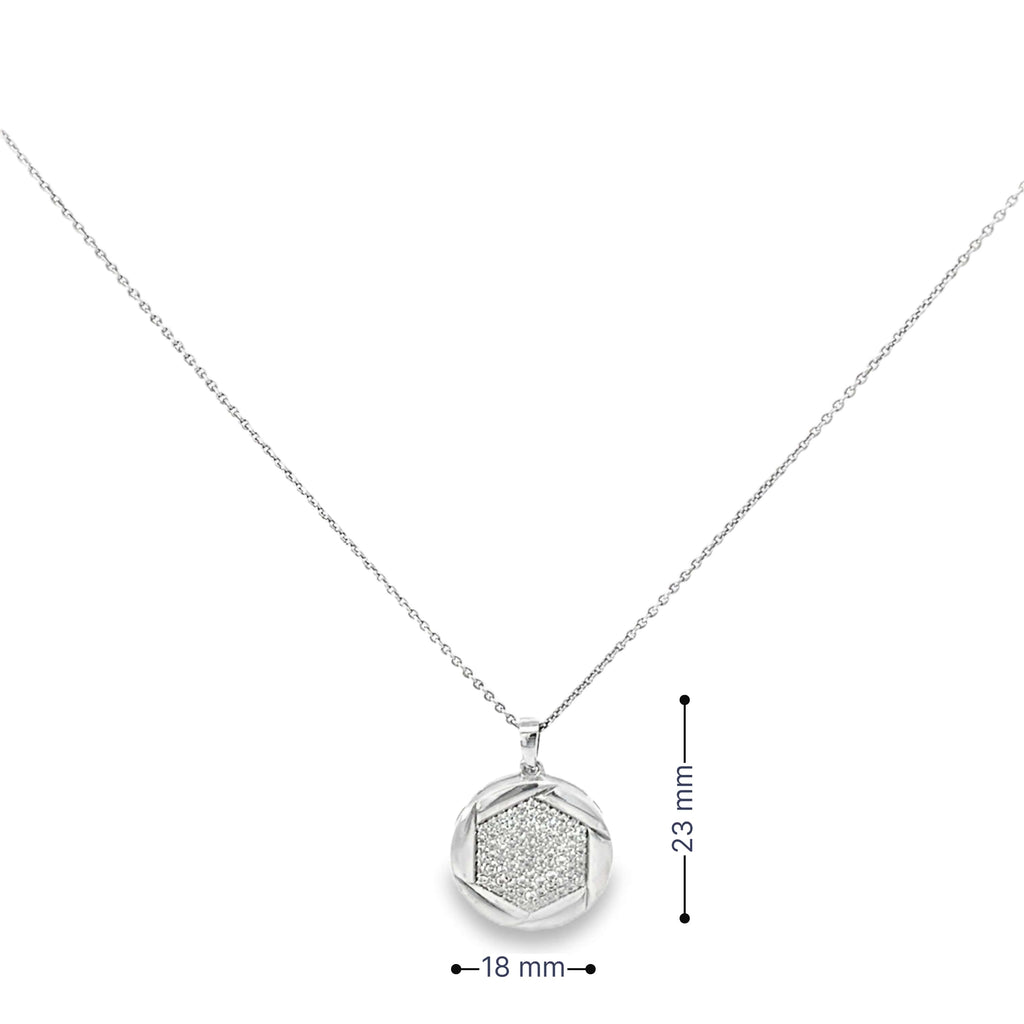 STELLAR HEXA SILVER PENDANT SET