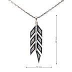TRIBAL GLINT SILVER PENDANT SET