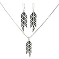 TRIBAL GLINT SILVER PENDANT SET