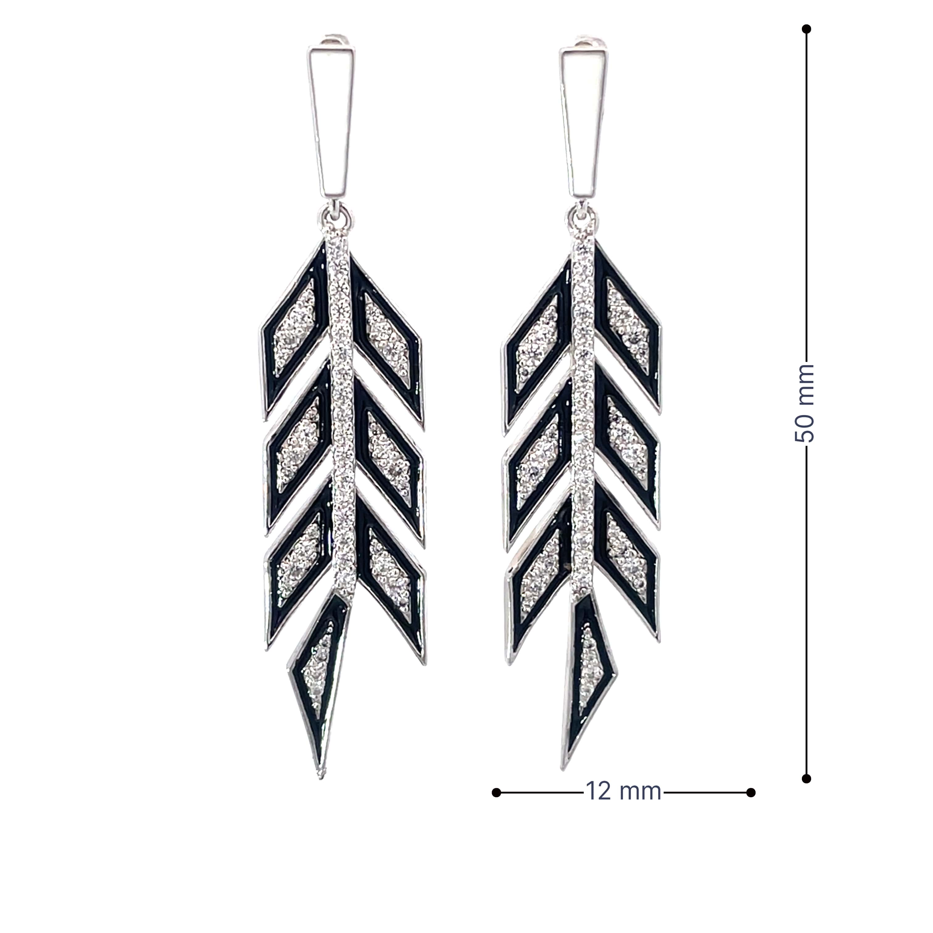 TRIBAL GLINT SILVER EARRINGS