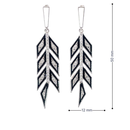 SILVER EARRING-XOPE1012