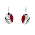 SCARLET STRIDE SILVER EARRINGS