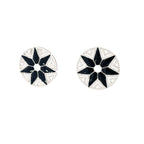 CELESTIAL NOIR SILVER EARRINGS