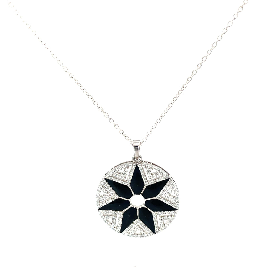 CELESTIAL NOIR SILVER PENDANT