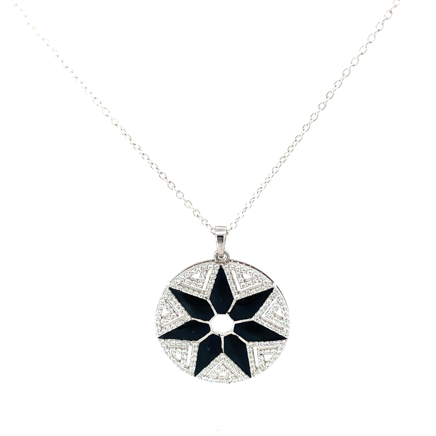 CELESTIAL NOIR SILVER PENDANT