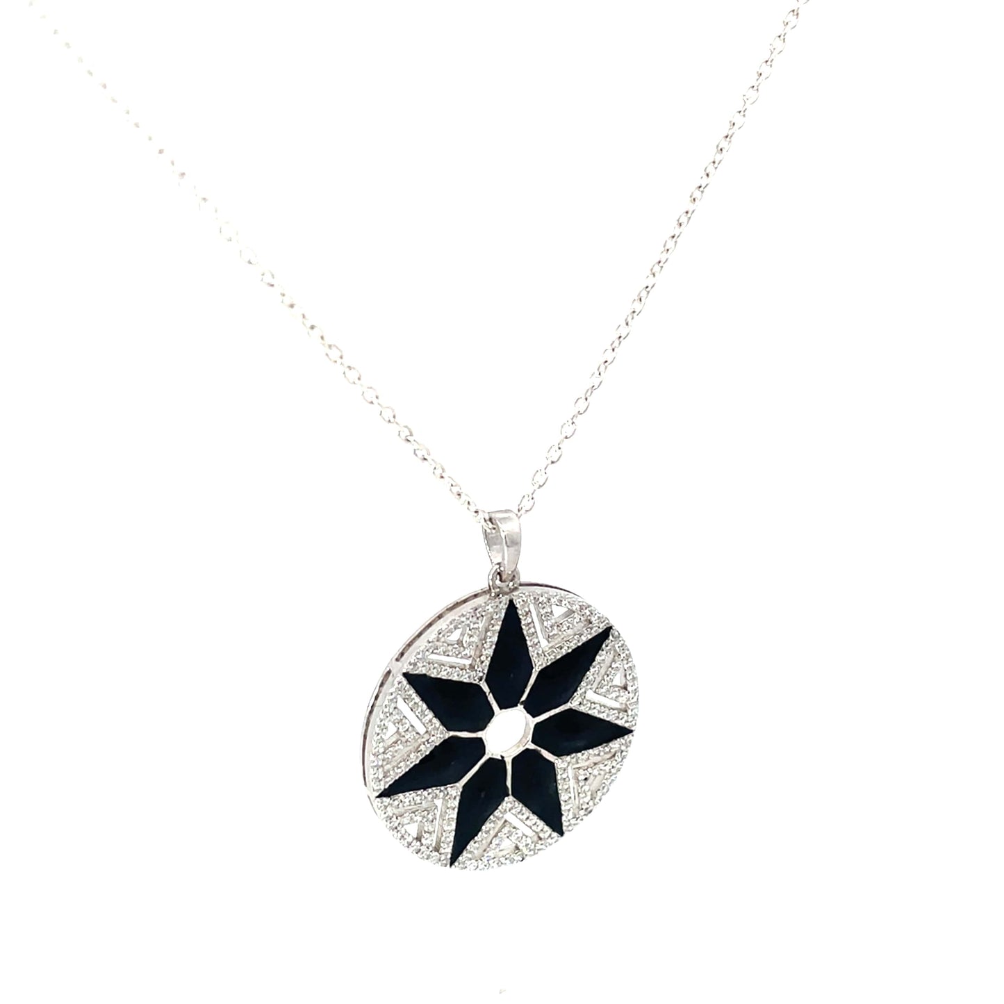 CELESTIAL NOIR SILVER PENDANT