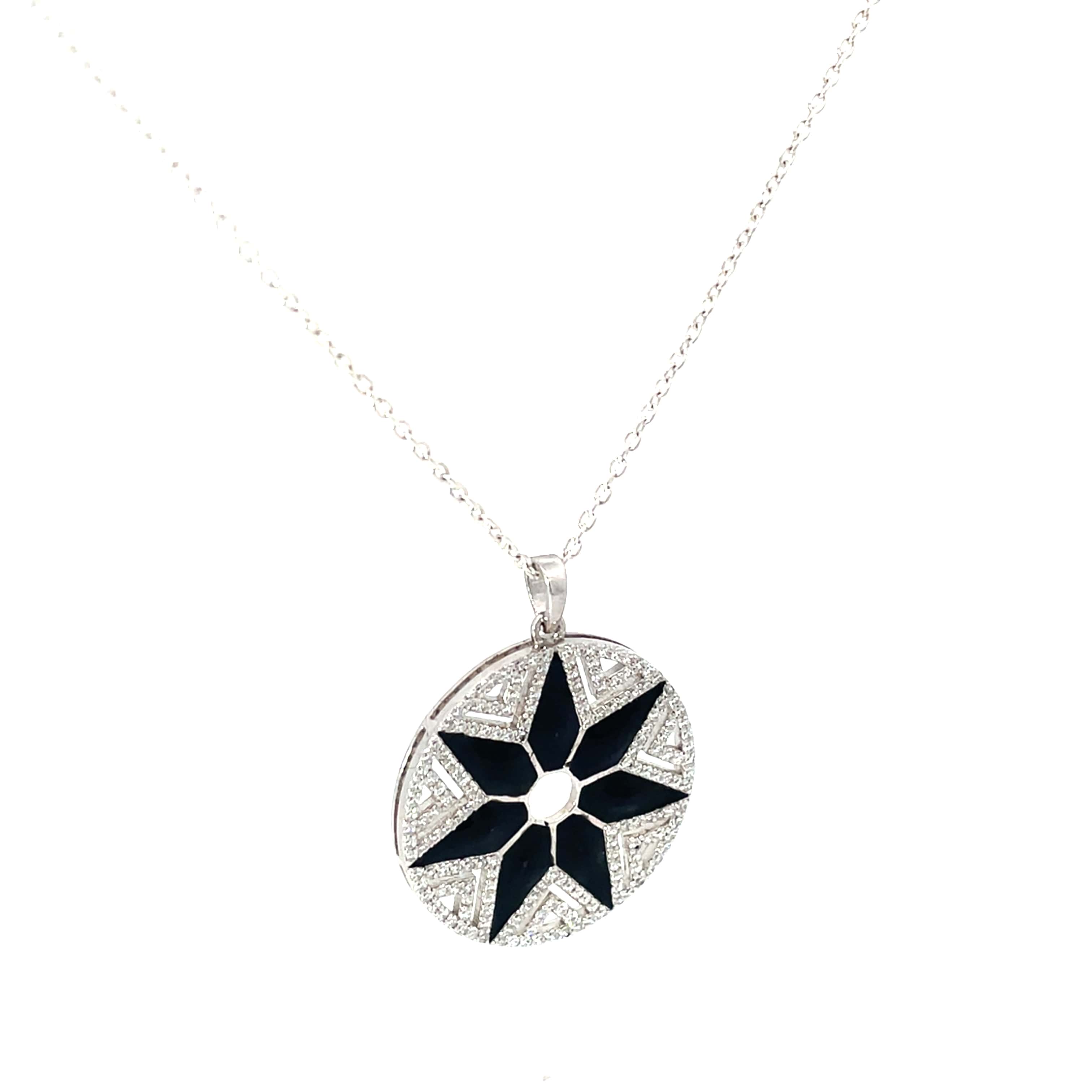 CELESTIAL NOIR SILVER PENDANT