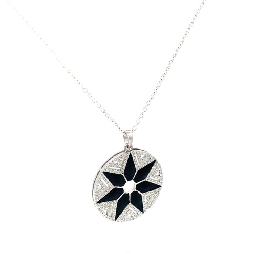 CELESTIAL NOIR SILVER PENDANT
