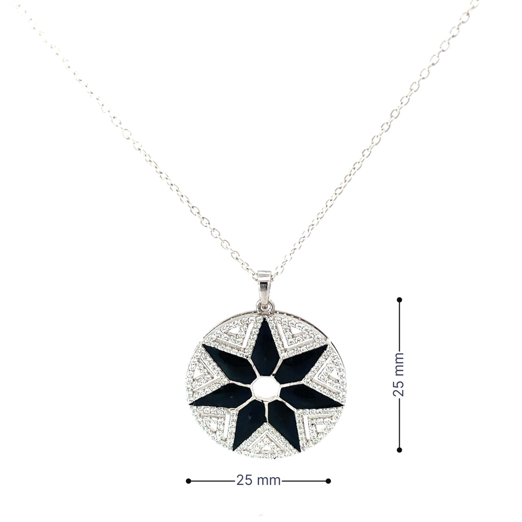 CELESTIAL NOIR SILVER PENDANT SET