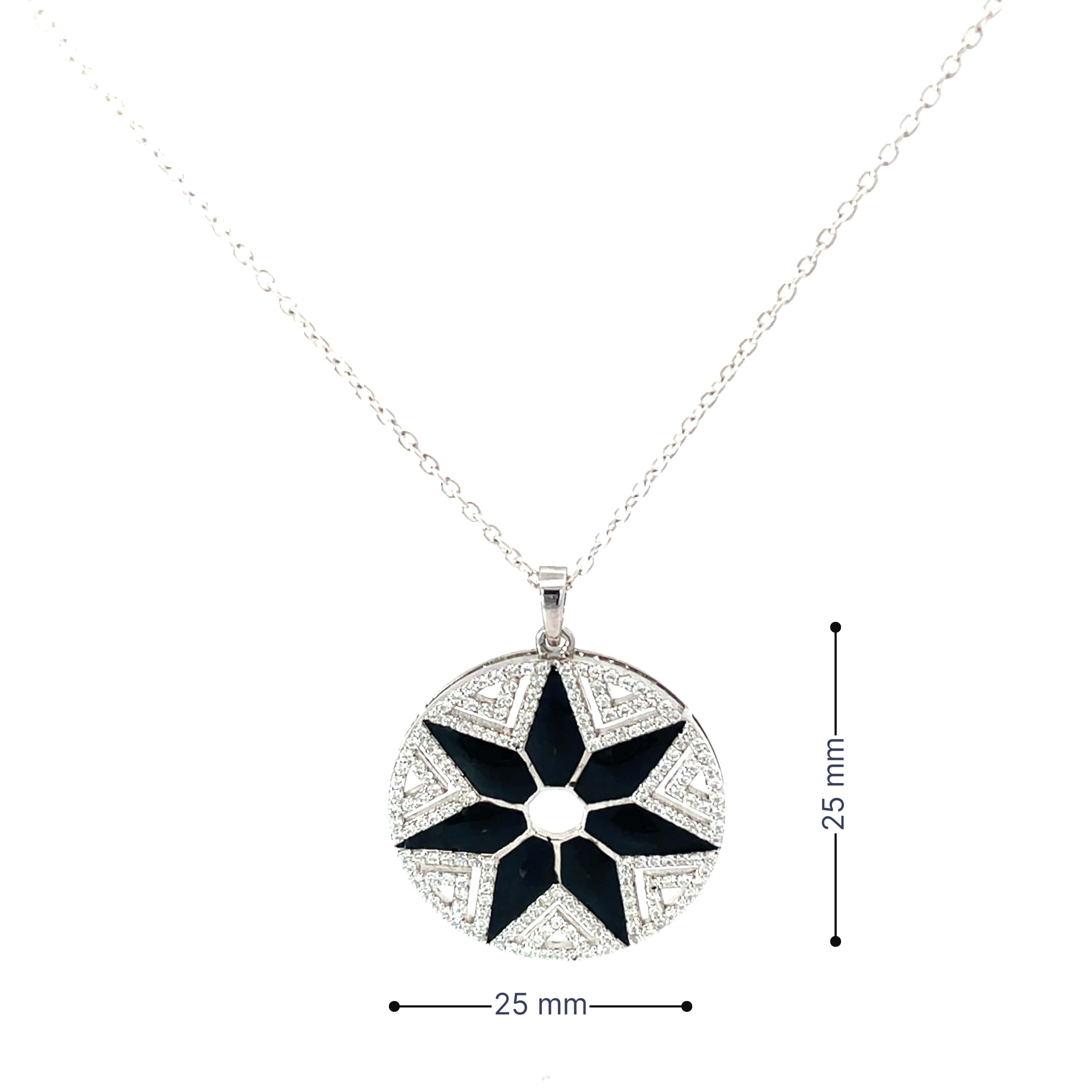 CELESTIAL NOIR SILVER PENDANT SET