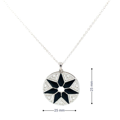 CELESTIAL NOIR SILVER PENDANT SET