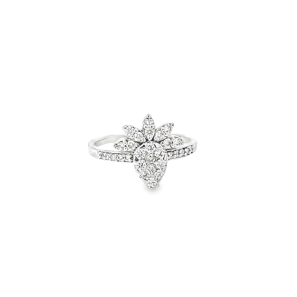 BERRY BLOOM SILVER RING