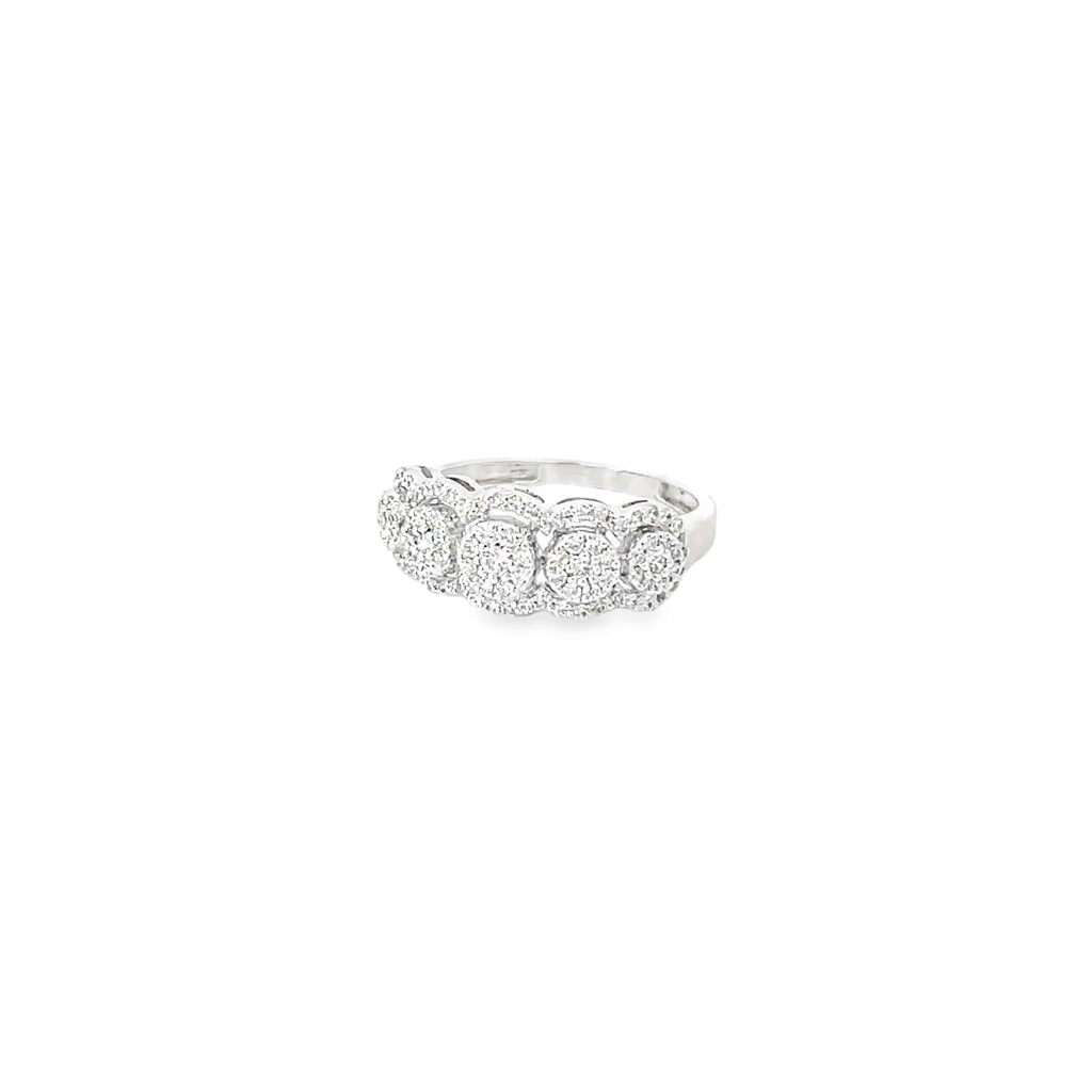GLAM DIAMOND LOOK SILVER RING