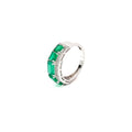ZURI EMERALD SILVER RING