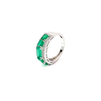 ZURI EMERALD SILVER RING