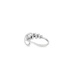 SAPPHIRE SPIRAL SILVER RING