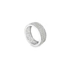 BOLD MULTI-ROW SILVER BAND RING