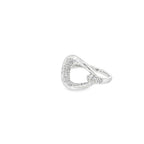 OPEN CIRCLE SILVER STATEMENT RING