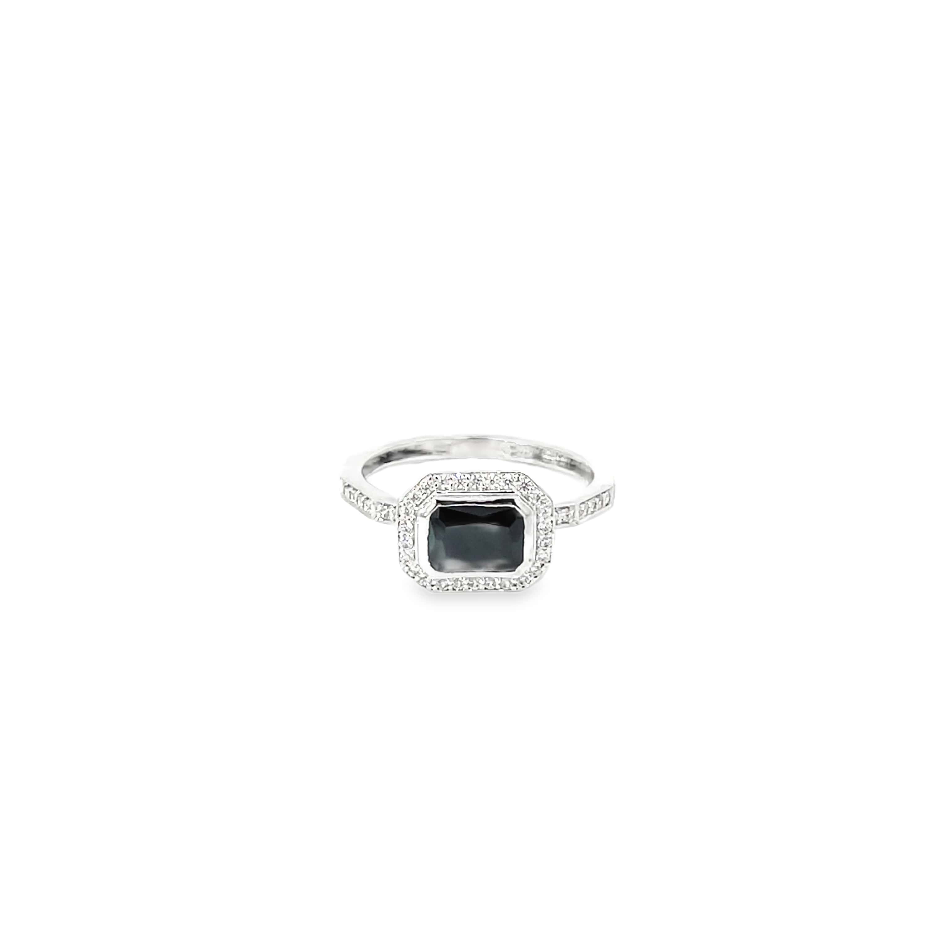 BLACK MAGIC SPARK SILVER RING