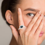 BLACK MAGIC SPARK SILVER RING