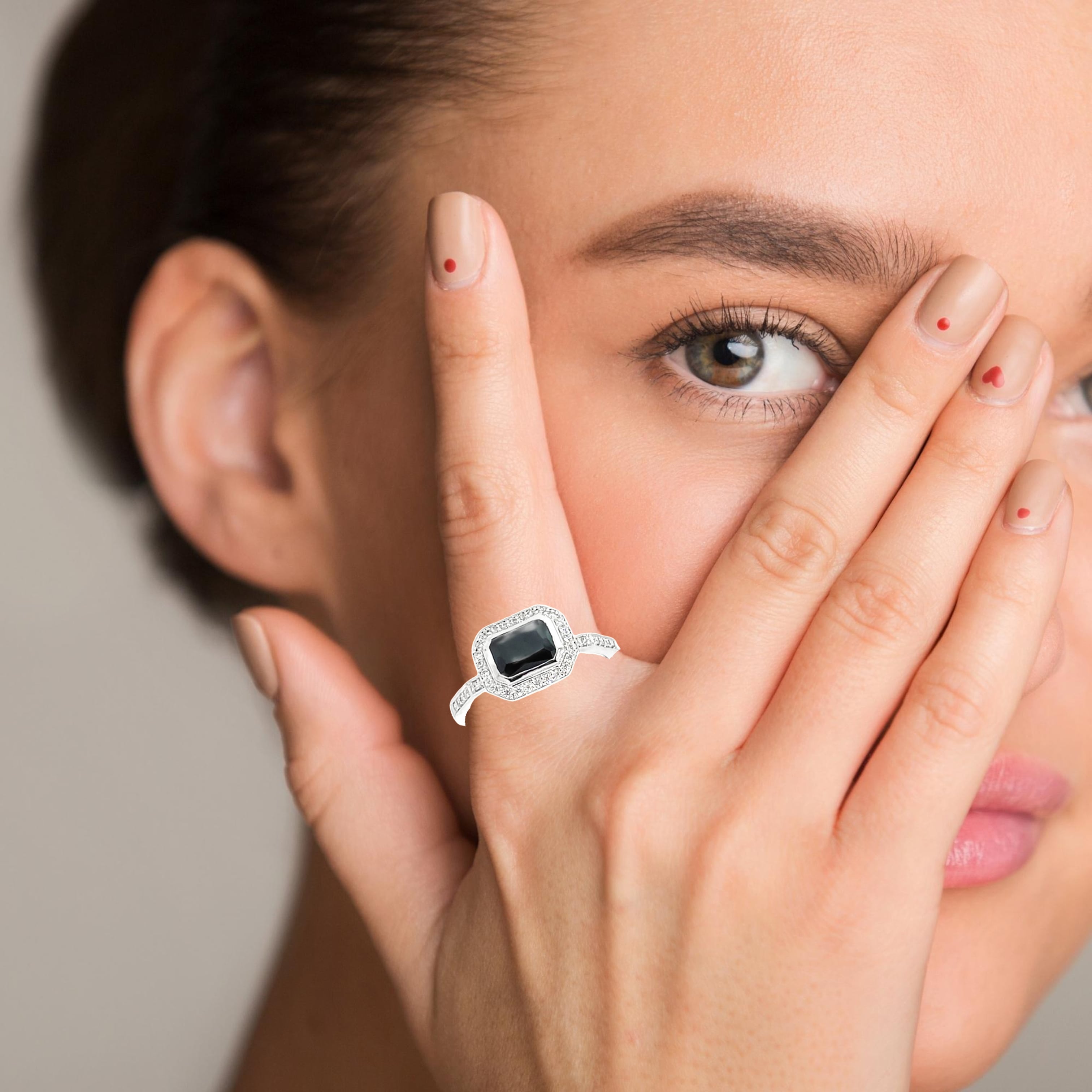 BLACK MAGIC SPARK SILVER RING