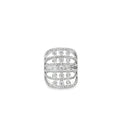 OPEN CAGE DESIGN SILVER RING