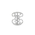 LAM STATEMENT DOUBLE BAND RING IN SILVER