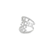 LAM STATEMENT DOUBLE BAND RING IN SILVER