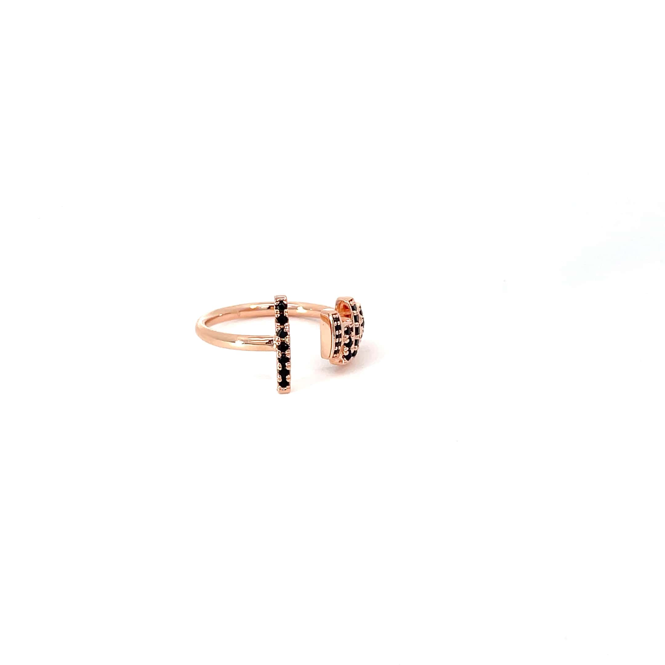 MODERN OPEN STACK RING IN SILVER