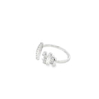 MODERN OPEN STACK RING IN SILVER