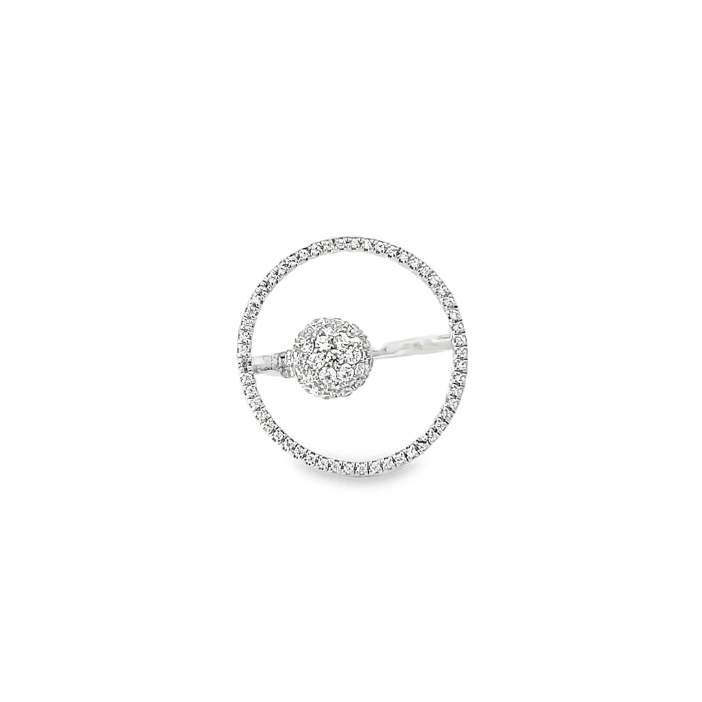 ARTSY ORBIT STYLE RING IN SILVER